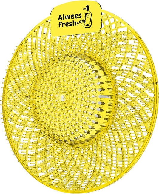 Spiral Urinal Mats 4-in-1 Lemon Fragrance Pack of 5