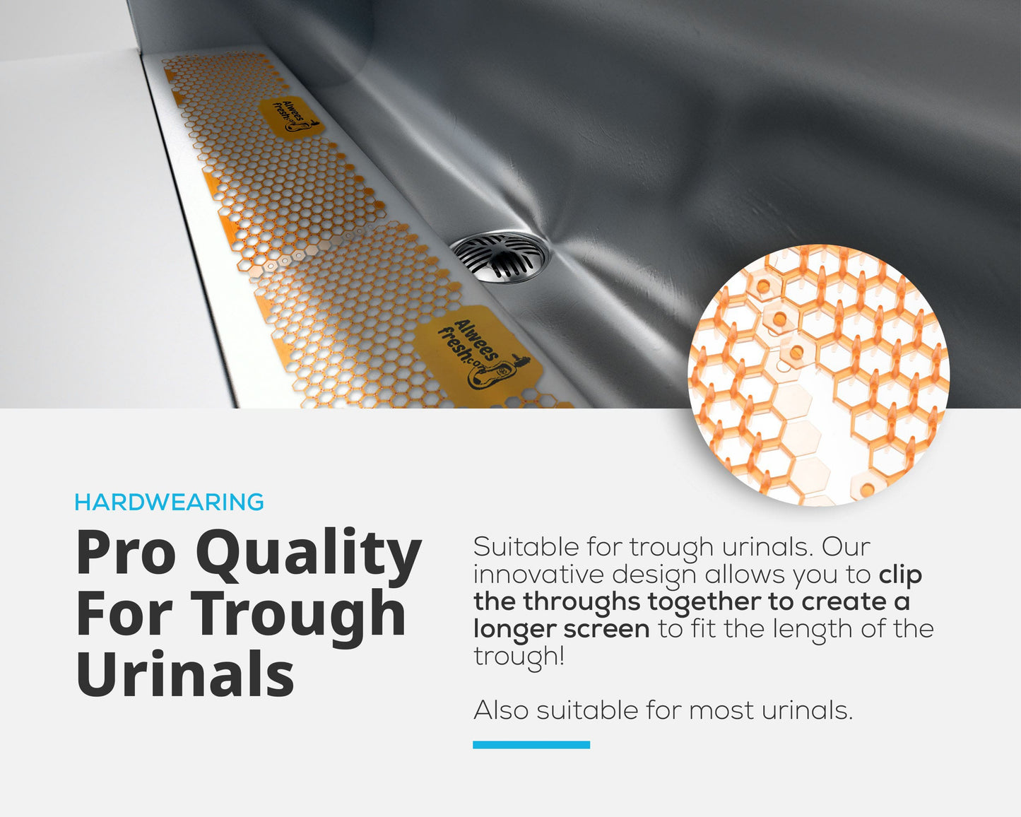 Trough Urinal Screens Mango Fragrance Box of 90 Troughs