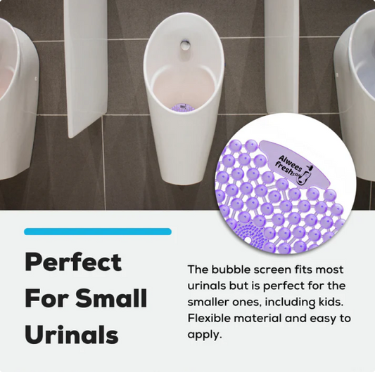 Bubble Urinal Screens Deodoriser Cotton Blossom Fragrance Case of 10 Screen