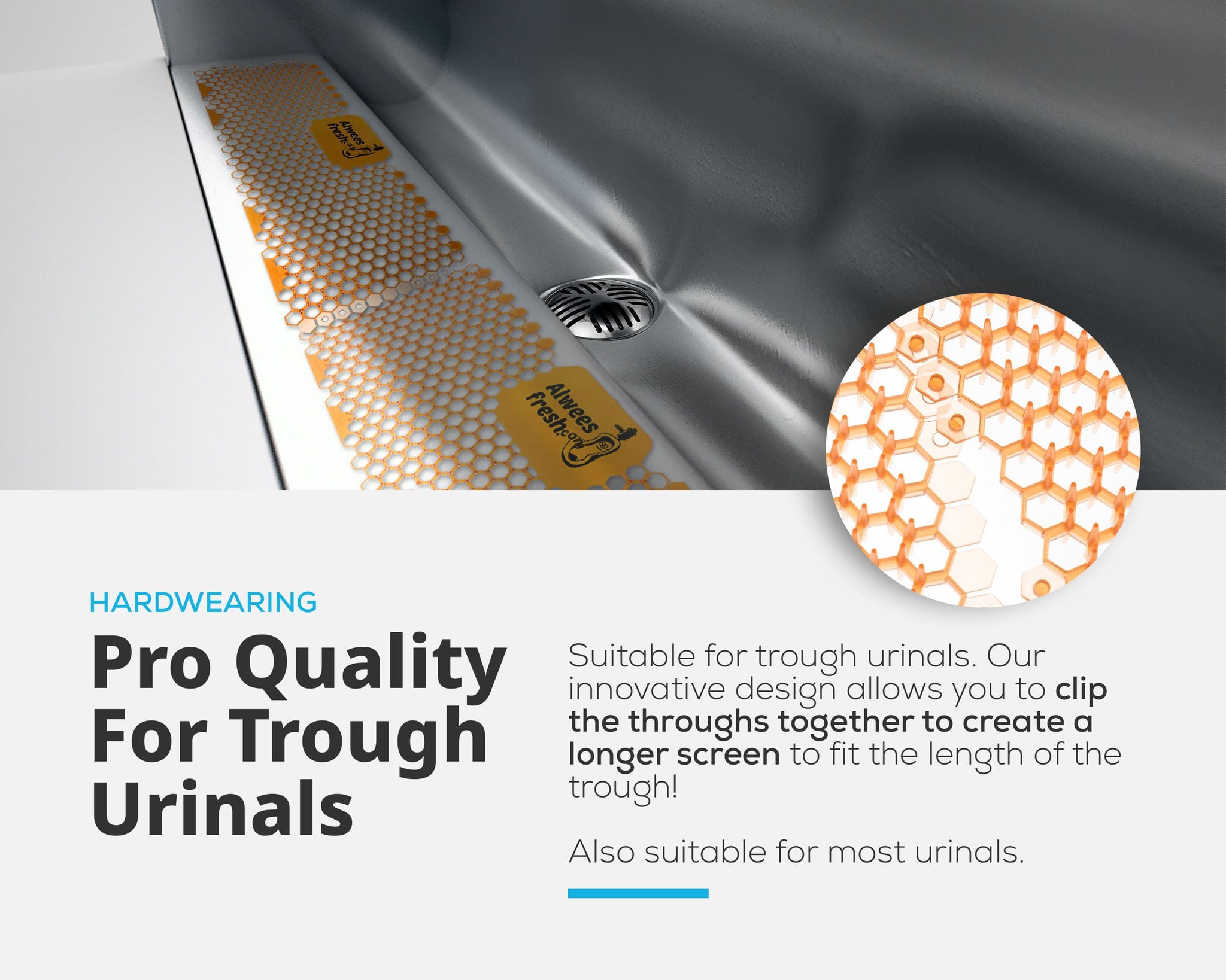 Trough Urinal Screens Mango Fragrance Pack of 3